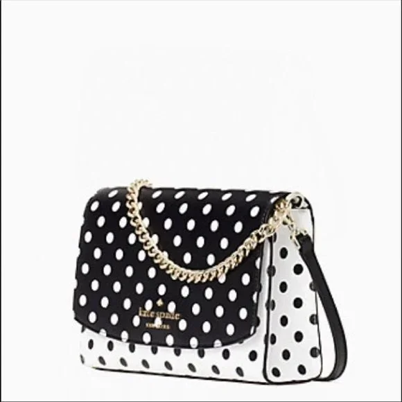 Kate Spade New York Polka Dot Crossbody Black / White